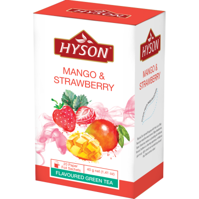Hyson Herbata Zielona Mango i Truskawka 20 torebek (274)